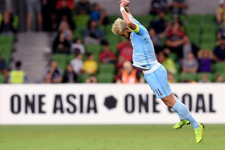 Daegu's Cesinha celebrates the equaliser against Melbourne Victory