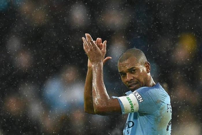 Manchester City's Brazilian midfielder Fernandinho
