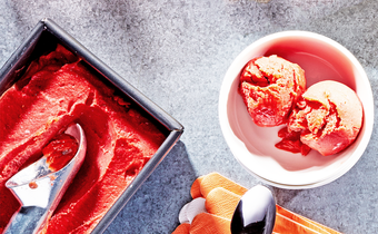 How To Make Mango-Raspberry Sorbet