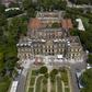 Aerial view of Brazil's National Museum taken as journalists make their first visit since the building burnt down last September, in Rio de Janeiro
