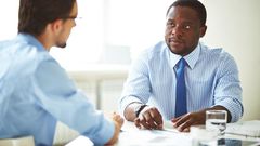 A person being interviewed for a job