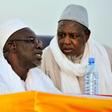 Dicko pictured right in 2015, told the crowd jihadism had no place in Mali