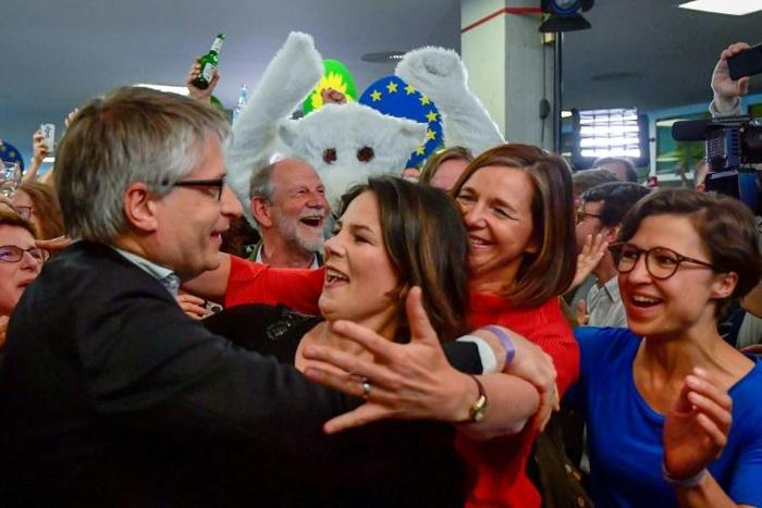 Exit polls showed the Greens heading for an all-time high score which is double that of their 2014 showing