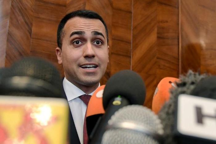 Some 80 percent of Italy's Five Star Movement supporters who voted online said party leader and Vice-Prime Minister Luigi Di Maio (pictured May 27, 2019) should stay on
