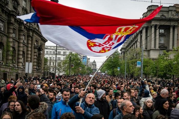 Protests have been held weekly in the Balkan country since December against what critics describe as President Aleksandar Vucic's slide towards autocratic rule