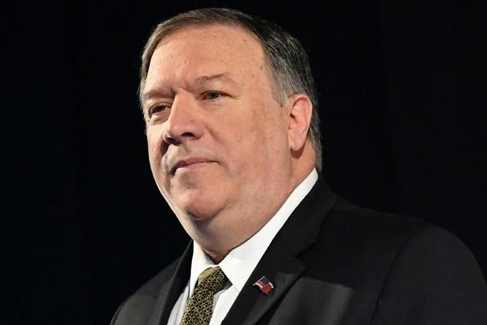 US Secretary of State Mike Pompeo speaks on Arctic policy at the Lappi Areena in Rovaniemi, Finland on May 6, 2019