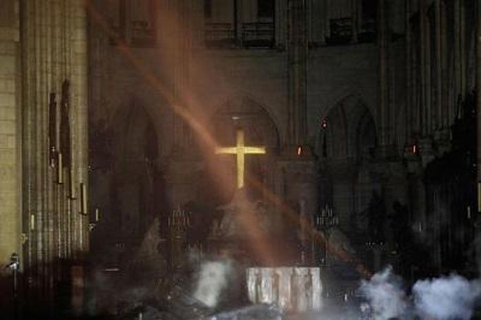Miracle in Paris as cross and alter remain intact despite Notre Dame Cathedral fire