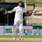 Soumya Sarkar of Bangladesh celebrates a century during day four of the first cricket Test match between New Zealand and Bangladesh at Seddon Park in Hamilton