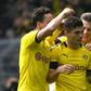 Christian Pulisic opened the scoring as Borussia Dortmund took the Bundesliga title race to the wire with a 3-2 win over Fortuna Duesseldorf