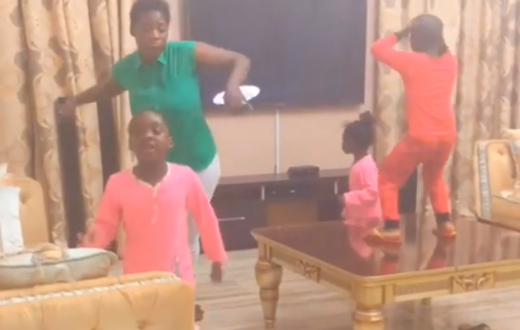 Mercy Johnson and Kids