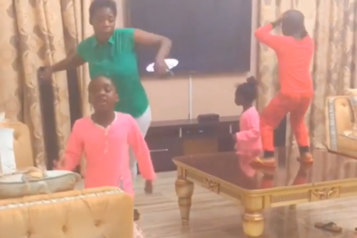 Mercy Johnson and Kids