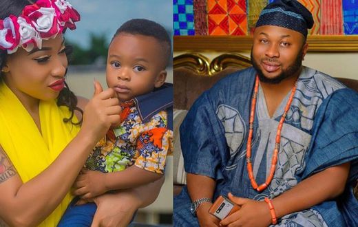 Tonto Dikeh, Churchil and their son