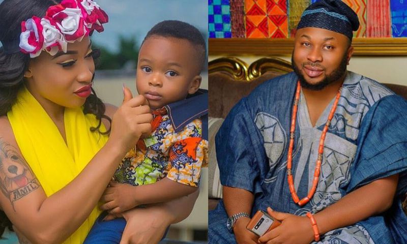 Tonto Dikeh, Churchil and their son