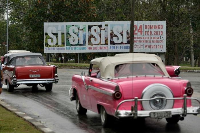 Billboards and media have urged Cubans to vote 'yes' in Sunday's vote for a new Constitution