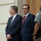 US Trade Representative Robert Lighthizer (L) and Treasury Secretary Steven Mnuchin met with China's Vice Premier Liu He to try to resolve a year-long trade dispute