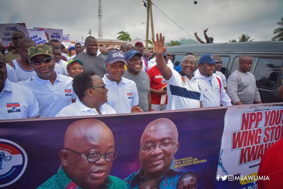 Dr. Bawumia partaking in the Easter health walk