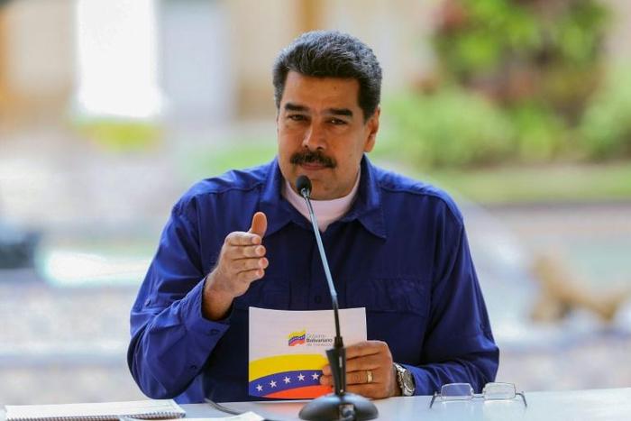 Venezuelan President Nicolas Maduro denies that Venezuela is suffering from a humanitarian crisis and blames US sanctions for his country's economic woes.