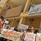 Sudanese journalists take part in a demonstration outside the information ministry