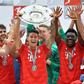Colombian midfielder James Rodriguez lifted the Bundesliga trophy with Bayern Munich last month