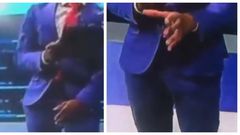 TV Presenter and boner