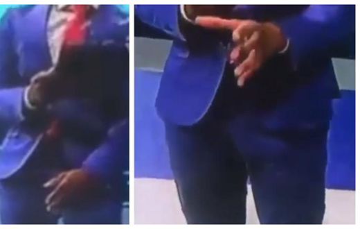 TV Presenter and boner