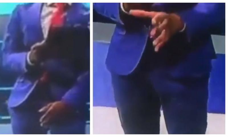 TV Presenter and boner