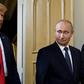 The US has said a new Russian medium-range missile system breaches the INF Treaty and President Donald Trump (L, pictured September 2018) said the country was suspending its obligations under the treaty -- a move mirrored shortly after by Moscow