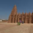 Devotees at one of Kong's two mosques, historic treasures built in the Sudanese style suited to the hot and arid climes of the Sahel