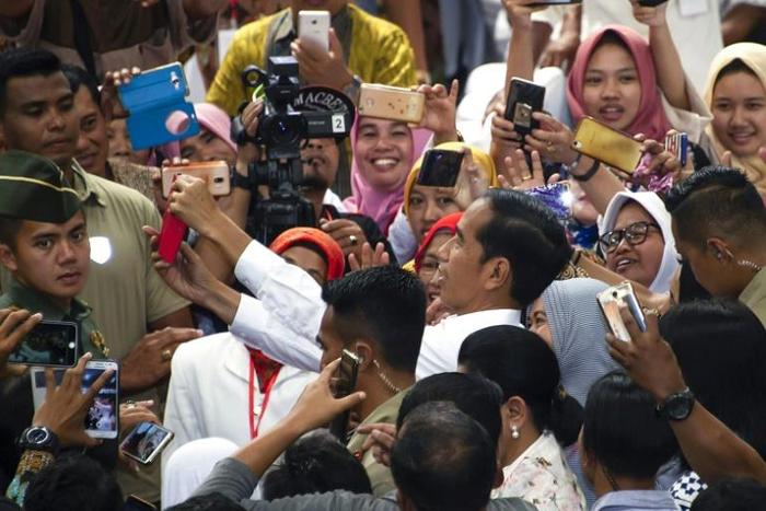 Indonesia's President Joko Widodo is a clear favourite in the elections