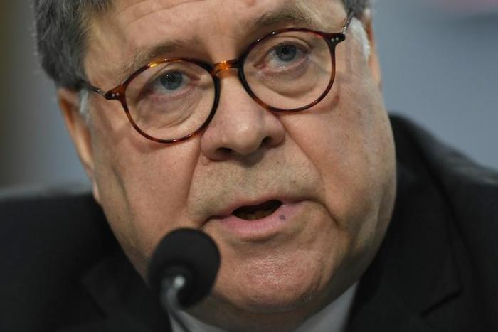 US Attorney General William Barr testifies during a US House Commerce, Justice, Science, and Related Agencies Subcommittee hearing on the Department of Justice Budget Request for Fiscal Year 2020, on Capitol Hill in Washington, DC, April 9, 2019.