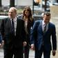 Disgraced movie producer Harvey Weinstein (C) -- seen at his last court appearance on April 26, 2019 -- is due to go on trial for sex assault in September 2019