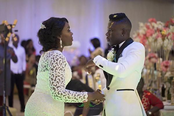 Stonebwoy and Wife at their wedding