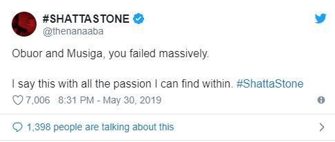 Nana Aba's tweet