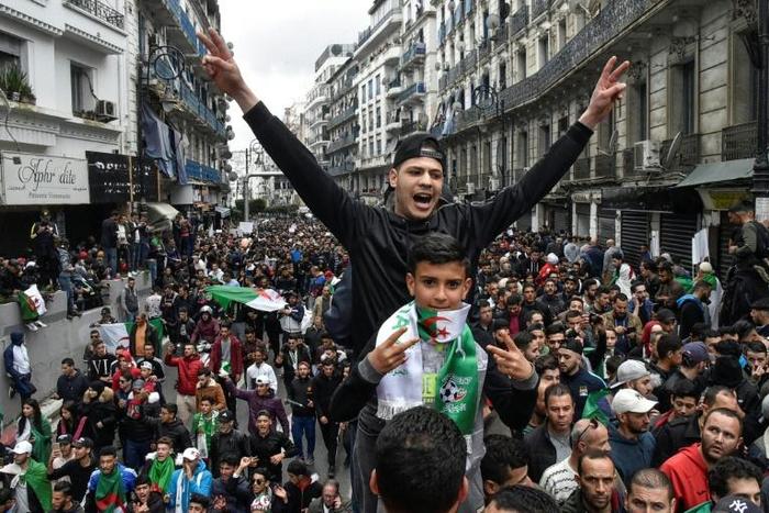 Friday's demonstrations were the biggest since Bouteflika announced his bid for a fifth term last month