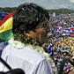 A huge crowd turned out to see Bolivian President Evo Morales launch his campaign for re-election in Chimore, Cochabamba on May 18, 2019
