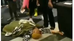 Pastor playing dead