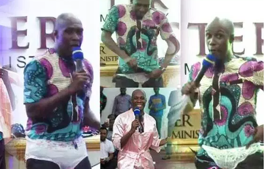 Prophet Oduro wears panties in church to show women how to ‘hypnotise’ men