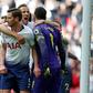 Hugo Lloris (right) saved a last minute penalty to salvage Tottenham a point against Arsenal