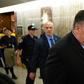 US Secretary of State Mike Pompeo leaves his testimony before the Senate Foreign Relations Committee, where he called for China to be included in the next START nuclear reduction treaty with Russia