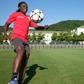 Ball control: Jiangsu Suning midfielder and Ghana captain Elizabeth Addo (left) trains with Malawi skipper Tabitha Chawinga in Nanjing