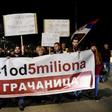 Kosovo Serbs march against the policies of Serbian President Aleksandar Vucic, an ultra-nationalist turned-pro European accused of being an autocrat, in the town of Gracanica