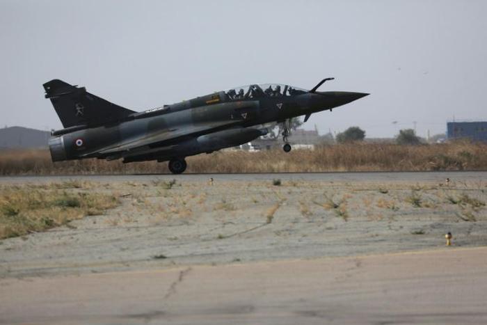 Acting in conjunction with Chad's government, French Mirage 2000 jets targeted an armed convoy, destroying about 20 of roughly 50 pickup trucks the rebels started out with