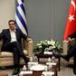 Turkish President Recep Tayyip Erdogan (R) and Greek Prime Minister Aleksis Tsipras will meet for bilateral talks this week to ease tensions