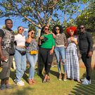 Juliet Ibrahim with fans, friends and family