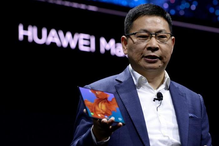 Richard Yu, head of Huawei's consumer business group, unveiled the Mate X phone with a folding screen. "Our engineers worked on this screen for over three years," he said