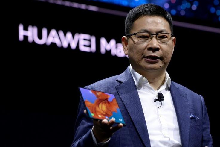 Richard Yu, head of Huawei's consumer business group, unveiled the Mate X phone with a folding screen. "Our engineers worked on this screen for over three years," he said
