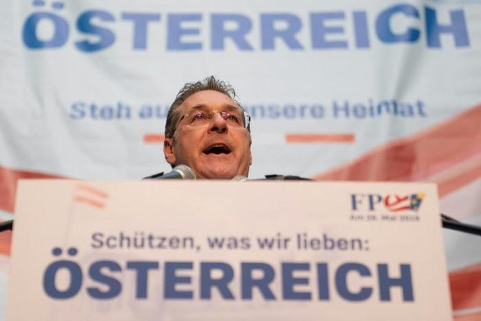 'Protect what we love': Heinz Christian Strache, FPOe chairman and Austrian vice-chancellor insists the term 'population replacement' describes 'a reality that cannot be denied'