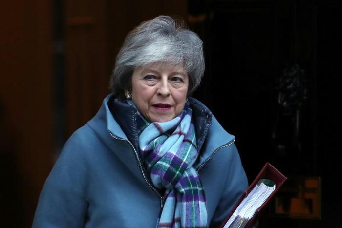 Britain's Prime Minister Theresa May leaves 10 Downing street in central London on January 30, 2019