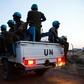 Ethiopian soldiers with the United Nations peacekeepers in South Sudan (UNISFA) on a night patrol in the town of Abyei in December 2016