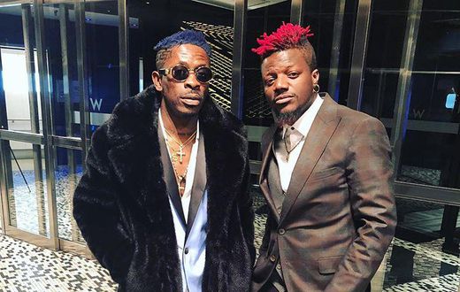 Shatta Wale with Pope Skinny